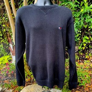 Tommy Hilfiger, long sleeve, Navy, Sweater, Size L